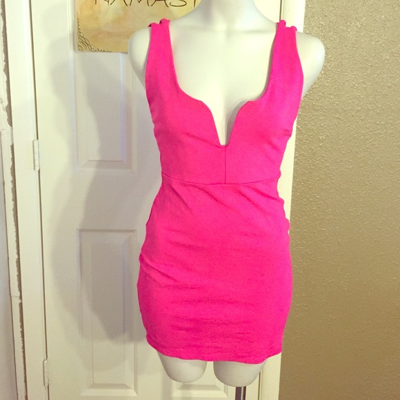 Tobi pink body con dress!