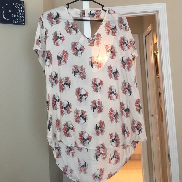 Torrid floral skull high low top