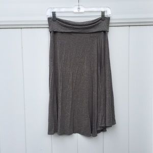 Grey jersey skirt