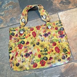 Big Buddha large floral 'hibiscus' tote bag