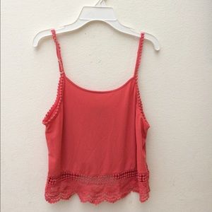 pink crop tank from mason & mackenzie