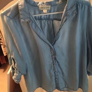 CLOTH & STONE chambray top