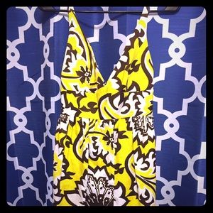 Milly NY Empire Sun Dress Yellow Dress Sz 2