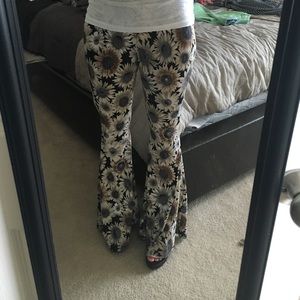 Adorable Sunflower Bell Bottoms