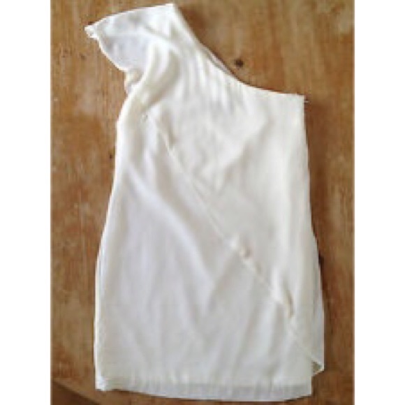 Zara Grecian goddess one shoulder dress.