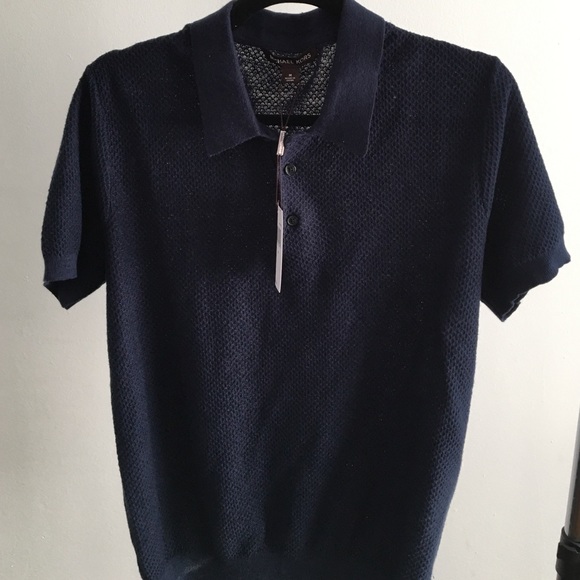 Michael Kors navy blue polo short sleeve