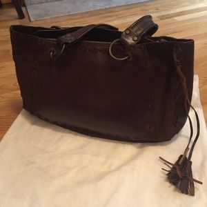 Dolce & Gabbana Choc Brown Leather & Suede Bag