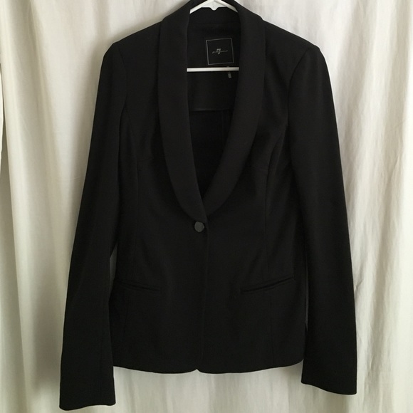 7 for all man kind black blazer