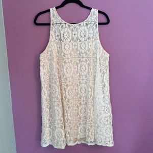 Free People wallflower tent dress ivory