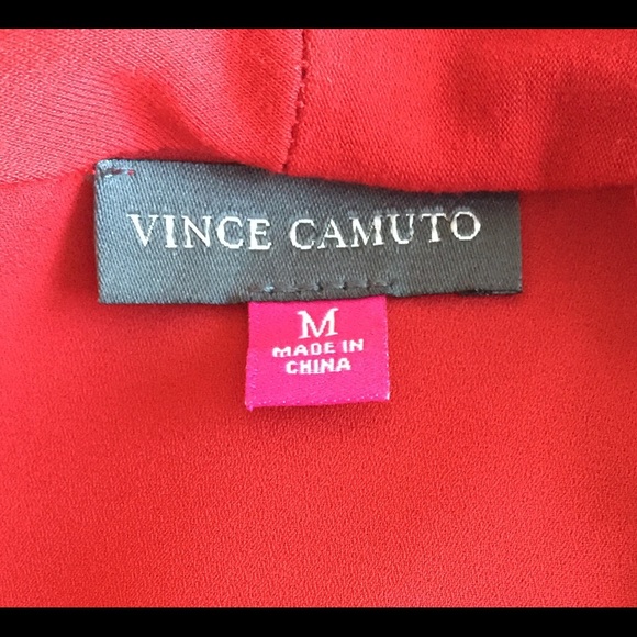 Red short sleeve, crossover blouse - Picture 3 of 3