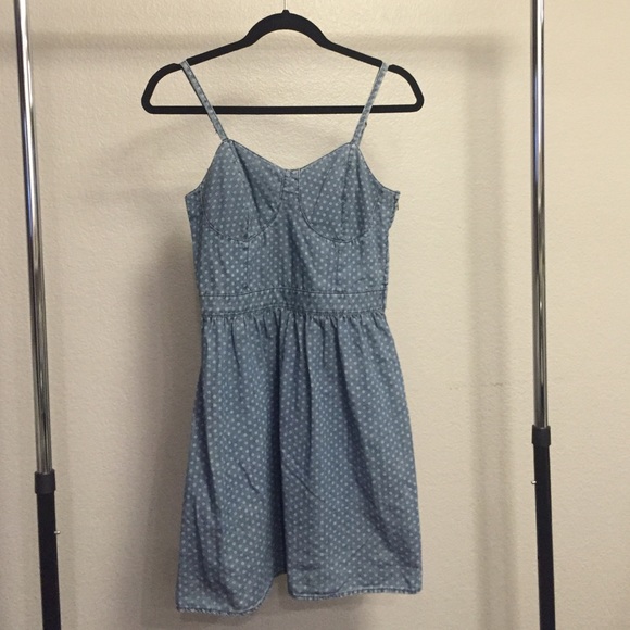 mossimo denim dress Jr. XS Spaghetti Straps Classic Excellent Condition Mossimo Denim Dresses for Women