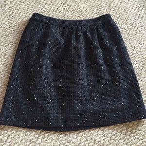 Blue glittery loft skirt