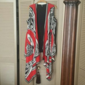 NWOT DKNY Vest Blouse, Tie Up or Wear Up