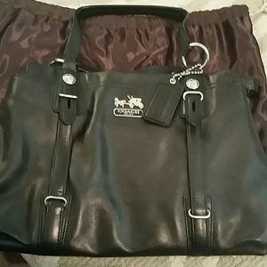 Beautiful black Coach hand bag