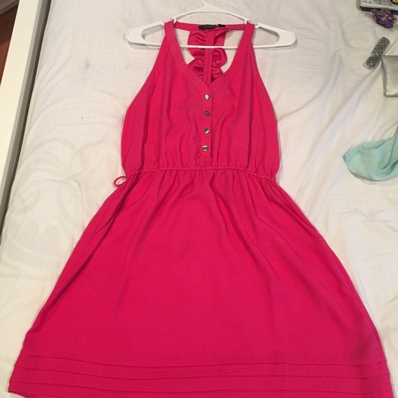 Hot pink dress
