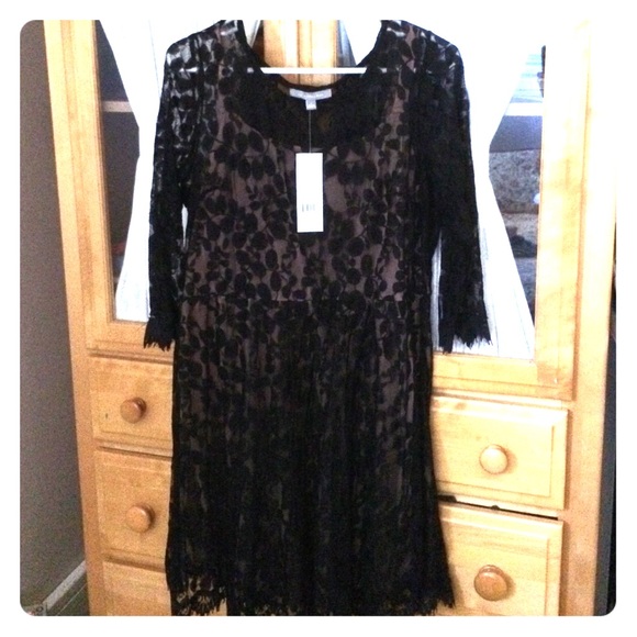 NY collection black lace dress