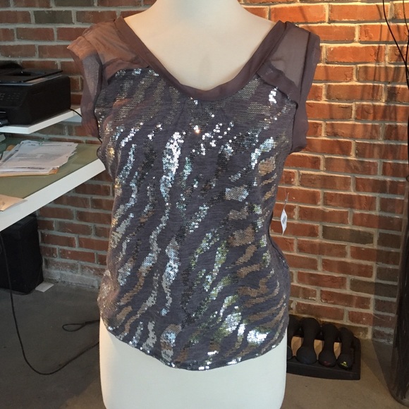 Sequin bling top- new with tags