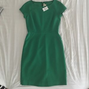 J crew green crepe dress 2