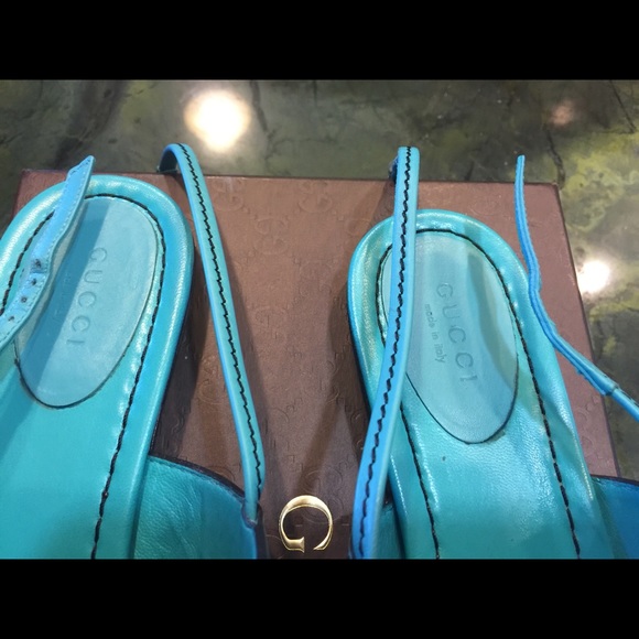 ‼️‼️SOLD‼️‼️Gucci Turquoise Sandal Size 39 - Picture 4 of 4