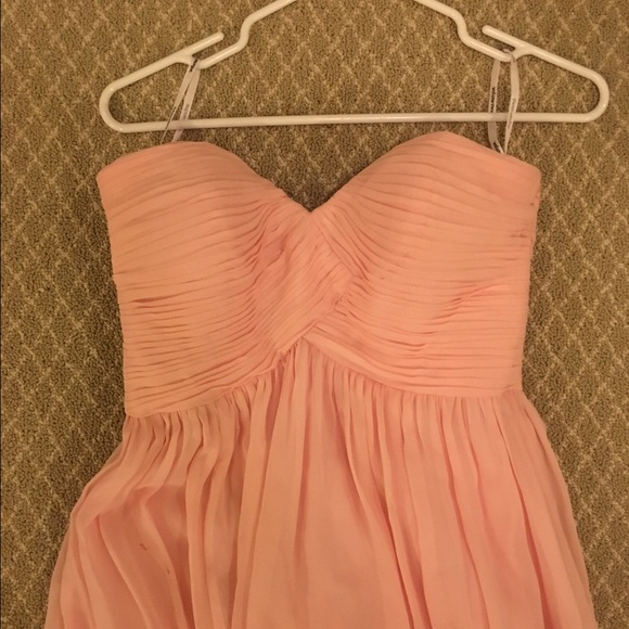 Strapless light pink evening gown, WORN ONCE - Picture 2 of 4