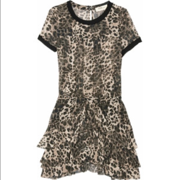 { isabel marant leopard print dress } - Picture 2 of 4