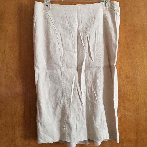 Bebe linen pencil skirt