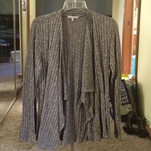 Gray cardigan