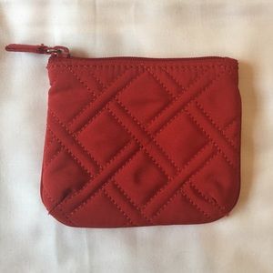 Red Vera Bradley change purse