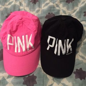 2 PINK by Victoria's Secret Baseball Caps