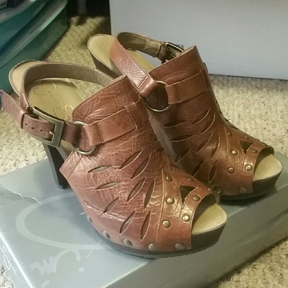 Peep toe booties