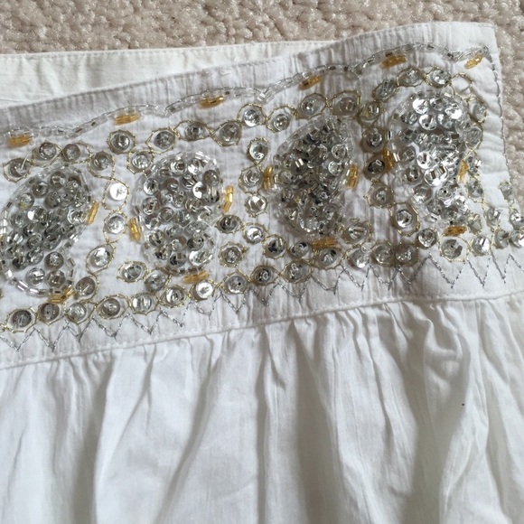 bcbg maxazria sequined cotton skirt s - Picture 2 of 4