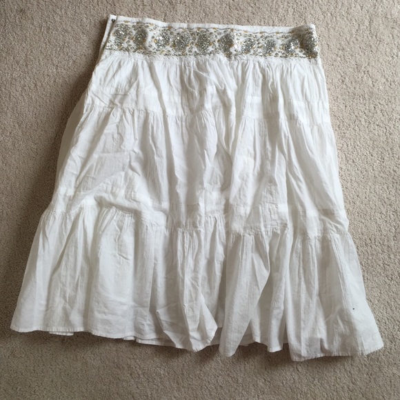bcbg maxazria sequined cotton skirt s - Picture 4 of 4