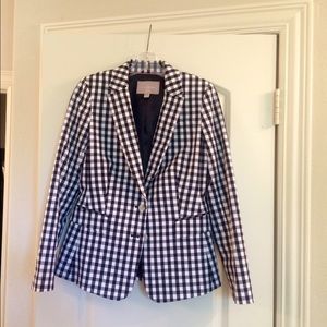 Banana Republic checked blazer.