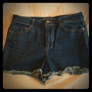 High-waist Denim Shorts