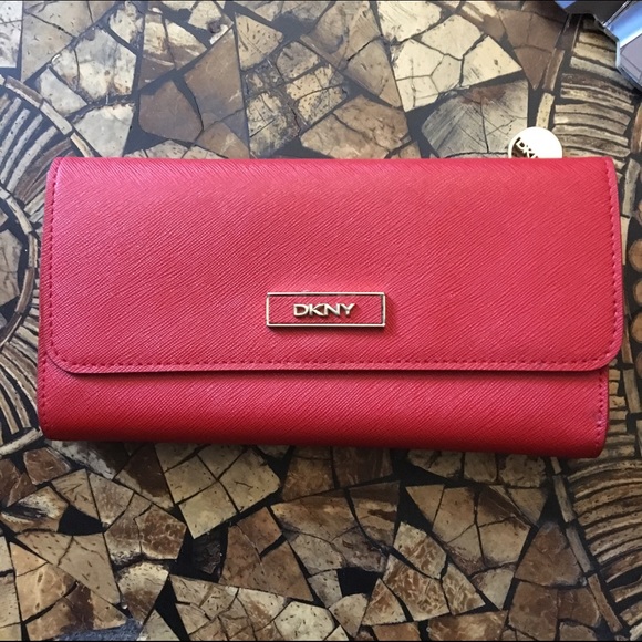 Red wallet from DKNY