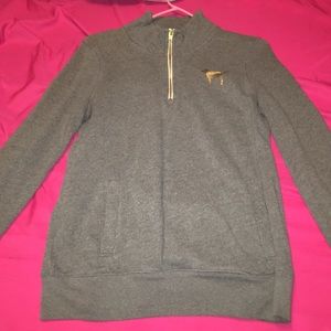 Pink Victoria's Secret half zip hoodie