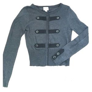 F21 Gray Knit Cardigan