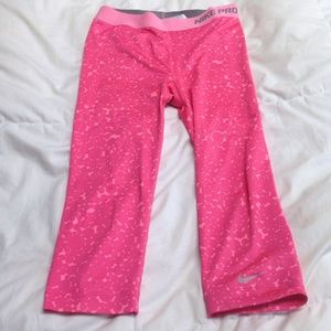 Pink Nike Capri Leggings