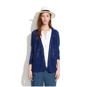 Madewell Lightweight Navy Cardigan