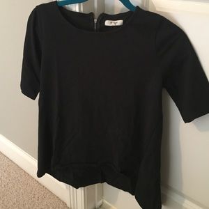 Madewell zipper back tee