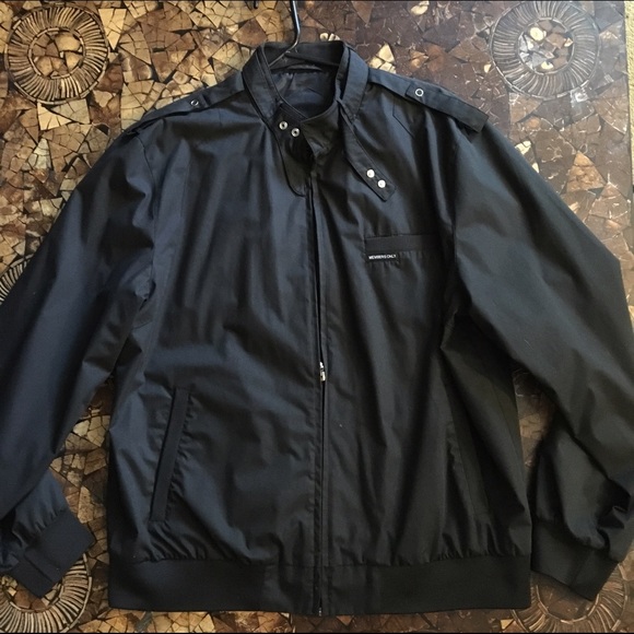 Black Men's members only jacket.