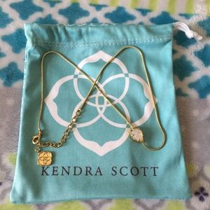 Kendra Scott Gold and Ivory Drusy Necklace