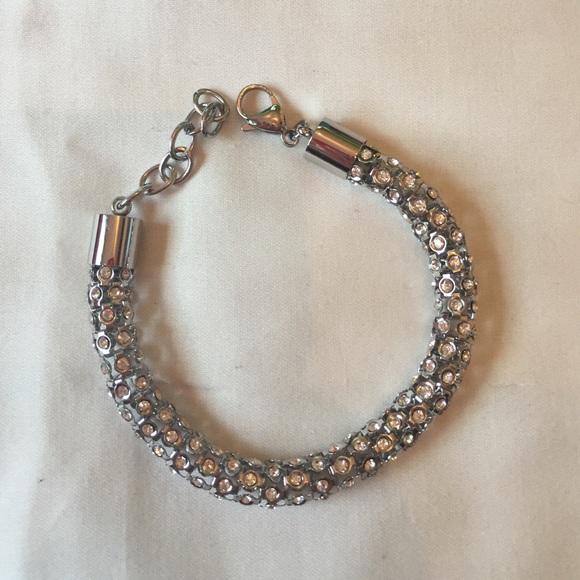 Silver Bracelet and Earring Set