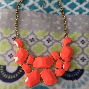 Charming Charlie Orange and Gold Necklace