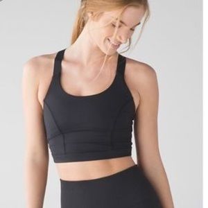 Lululemon pure practice black sports bra