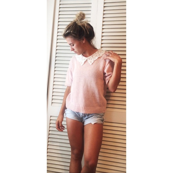 Vintage short sleeved sweater