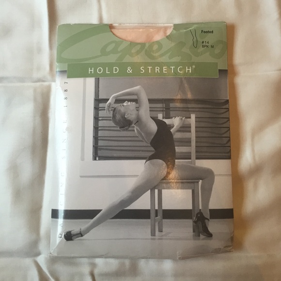 Capezio Hold & Stretch Pink Footed Tights.