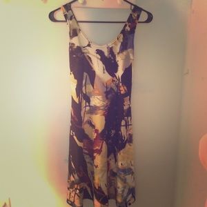 Painted print dress