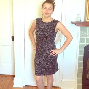 Flattering Ann Taylor Animal Print Shift Dress