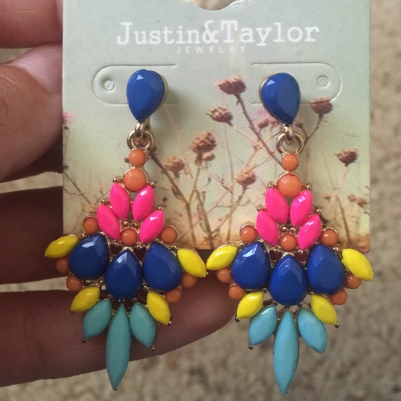 Neon earrings